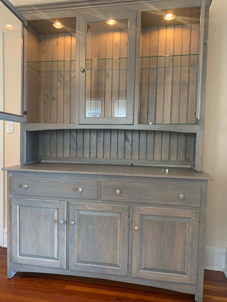Lancaster Shaker Hutch - Pewter Stain