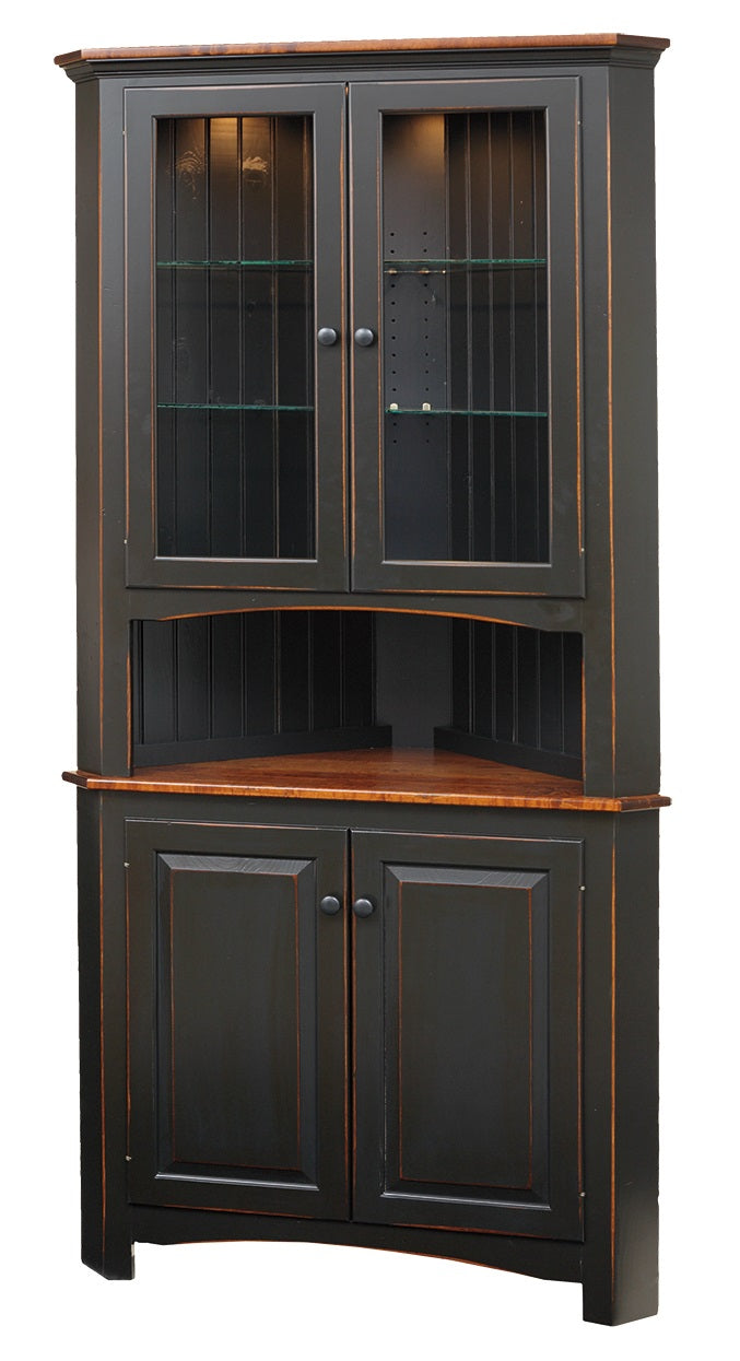 Lancaster Shaker Style Corner Hutch