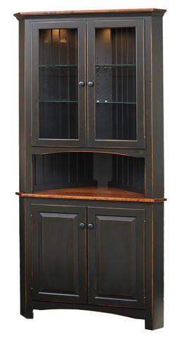 Lancaster Shaker Style Corner Hutch