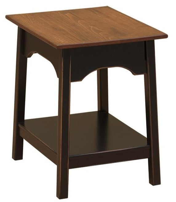 Amish Shaker End Table with Hidden Drawer - The Wood Reserve