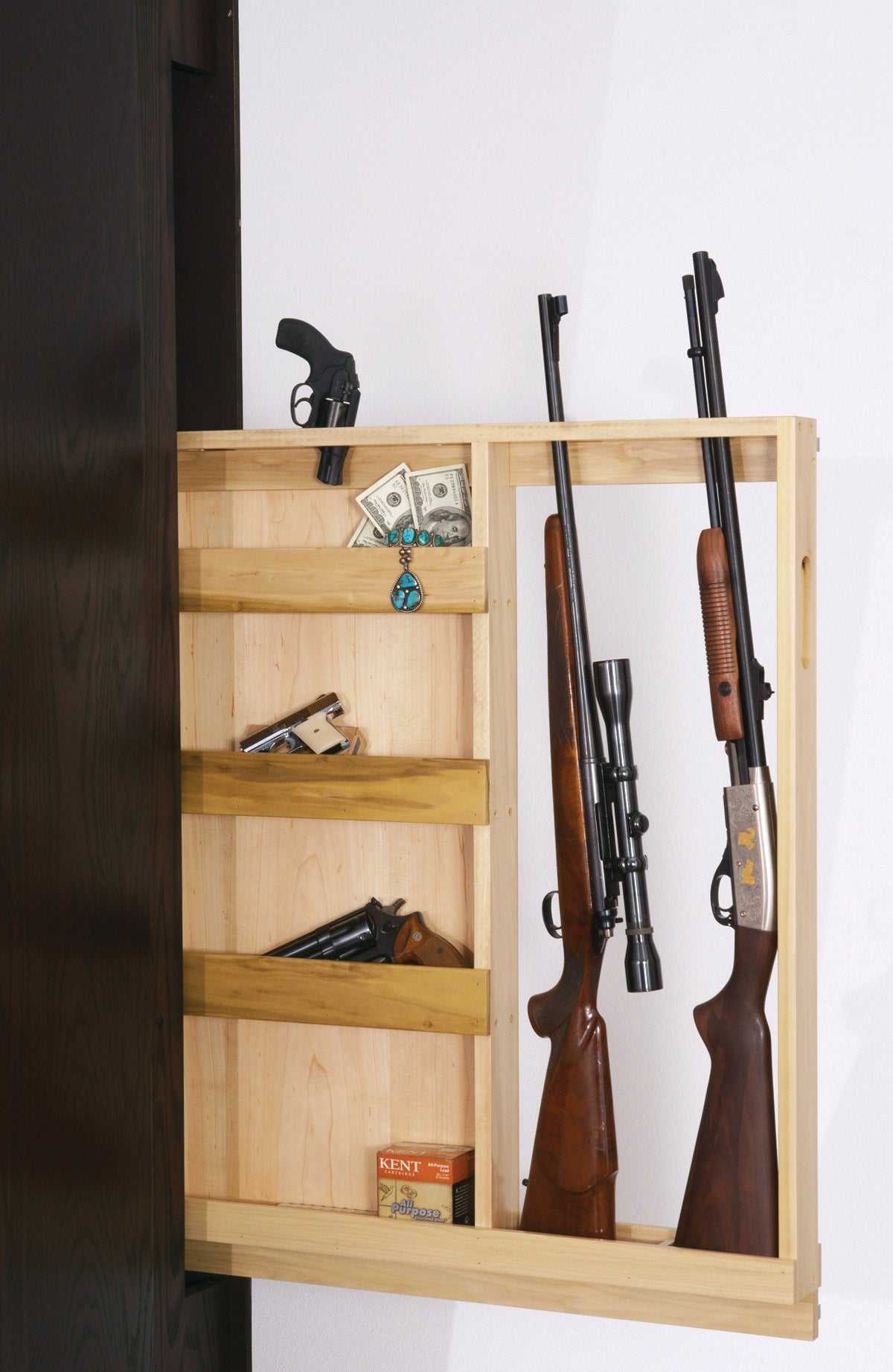 Covert - Bookcase with Hidden Gun Rack