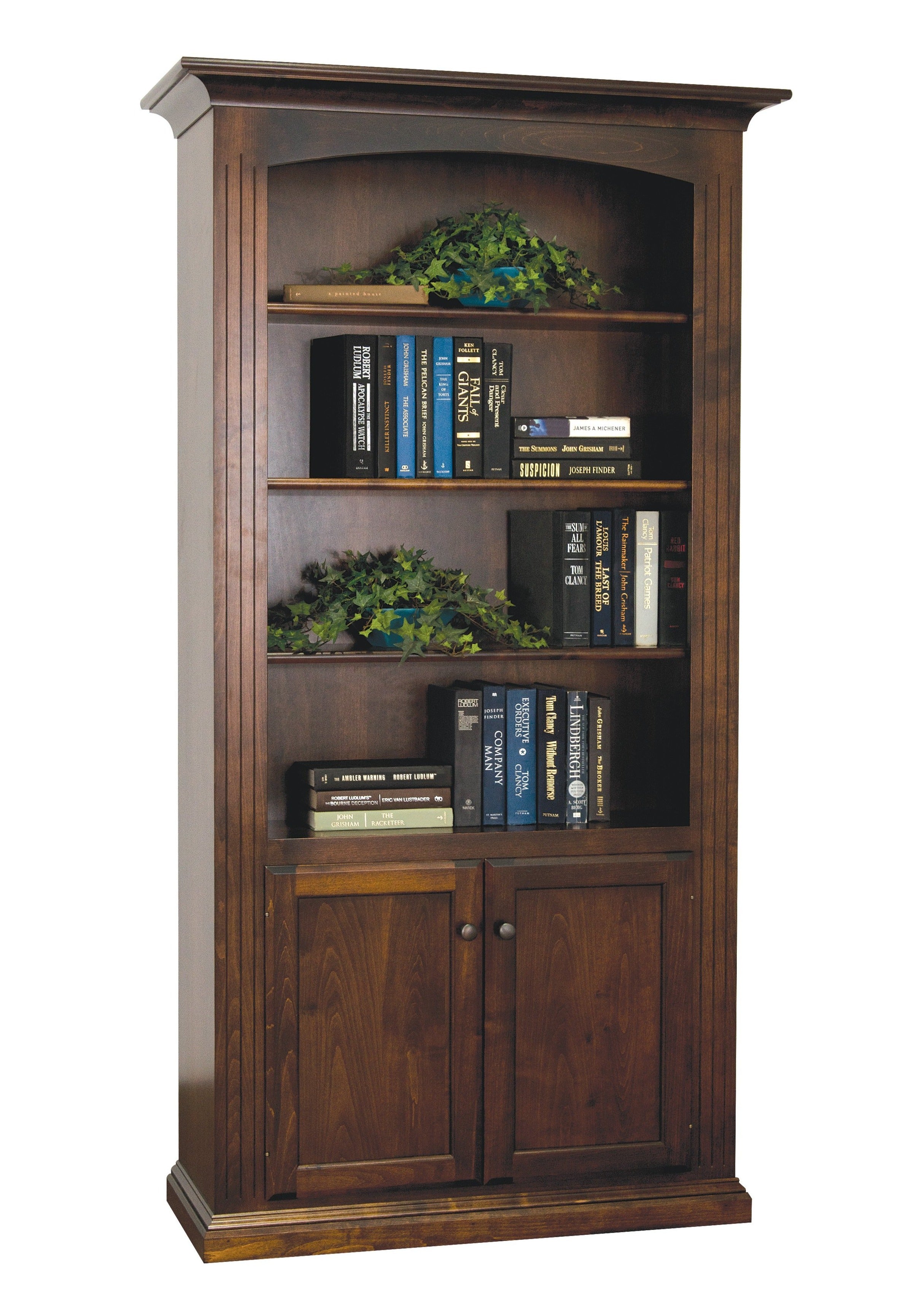 Handcrafted Bookcase with Hidden Gun Rack
