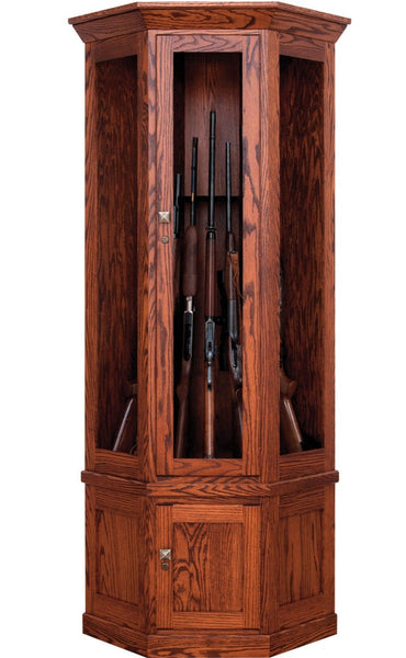 Dutton - Amish Corner Gun Cabinet