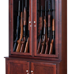 The Houston - Amish Solid Wood Gun Capacity - 12 Gun Capacity