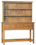 Amish Country Style Open Shelf Hutch - Harvest Pine Stain