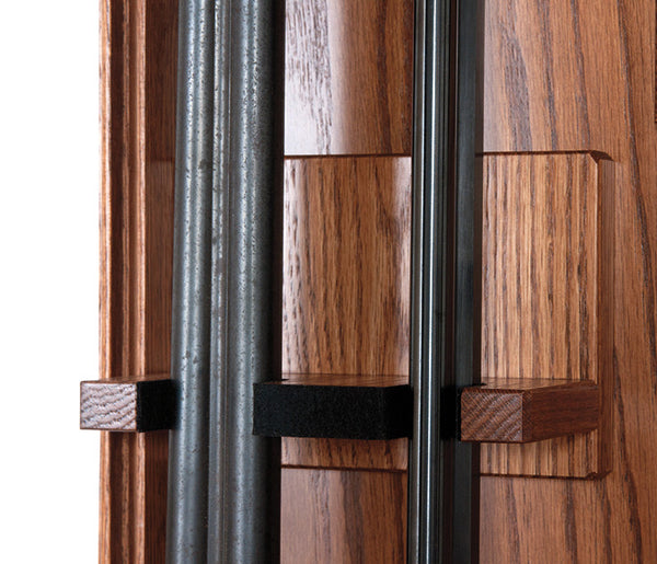 LG Revolver - Amish 16 Gun Wall Cabinet with Rotating Gun Rack Carousel