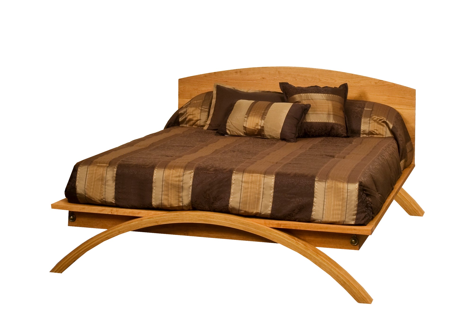 Covington - Amish Mid Century Modern Bed (Quick-Ship)