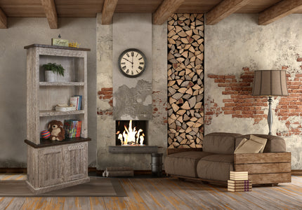 American Made Reclaimed Barnwood Bookshelf