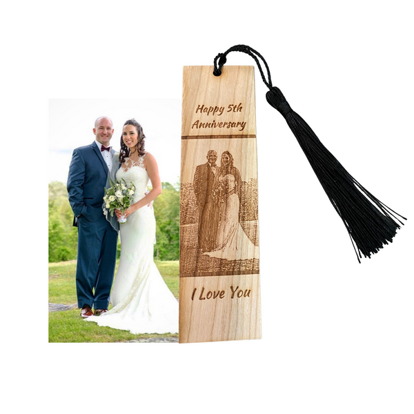 5th Anniversary Photo Bookmark