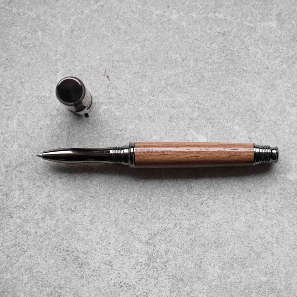 Admin - Premium Hand Turned Fountain or Rollerball Pen / Jatoba Cherry Wood