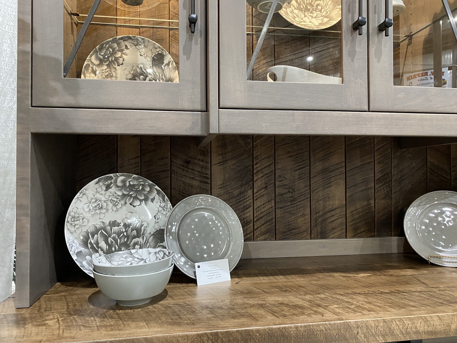 Avalon - Amish Handcrafted Barn Door Dining Hutch