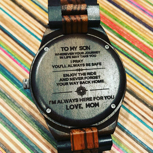Personalized Wood Watch - Graduation Gift