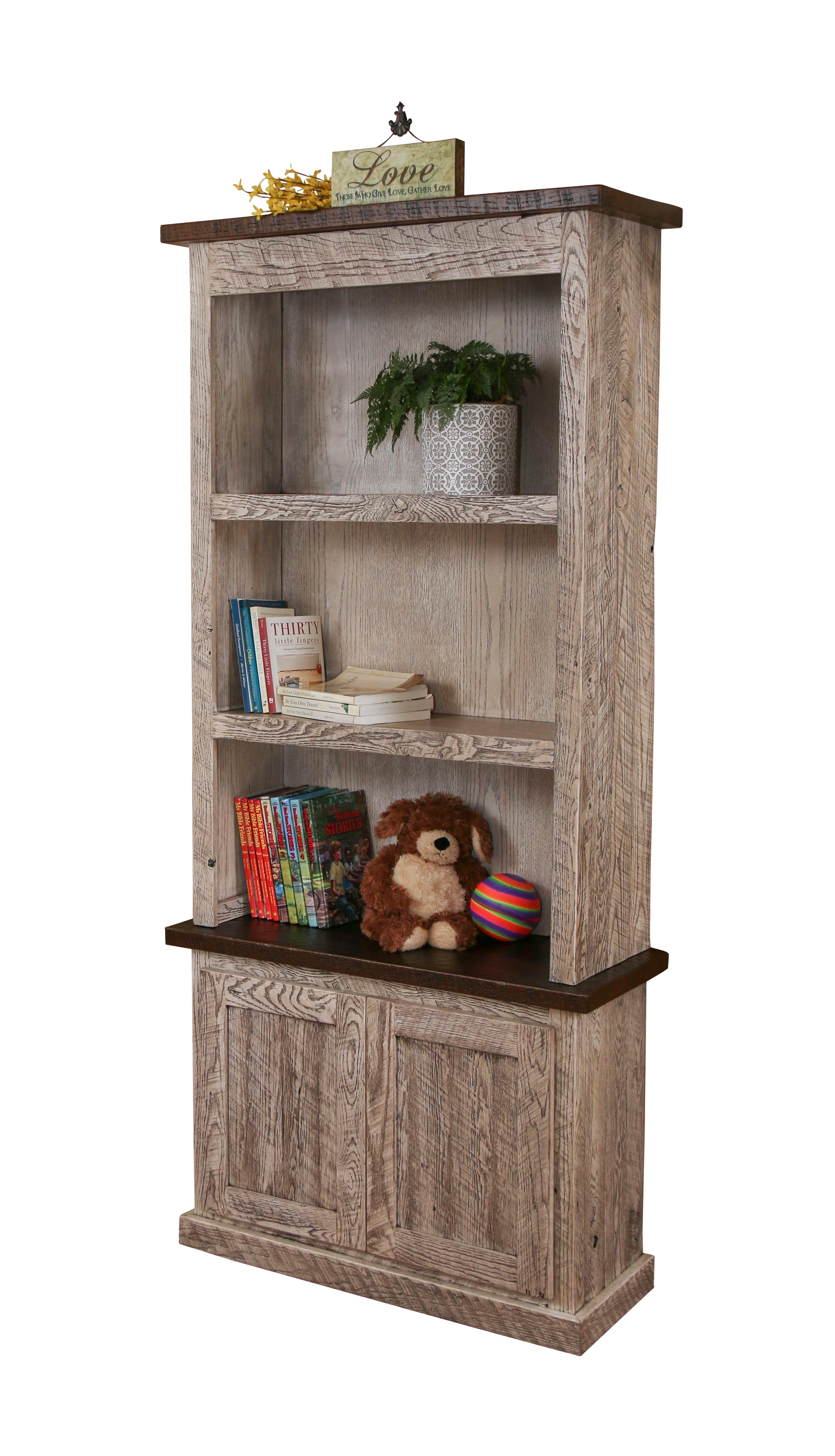 Amish Reclaimed Barnwood Bookshelf