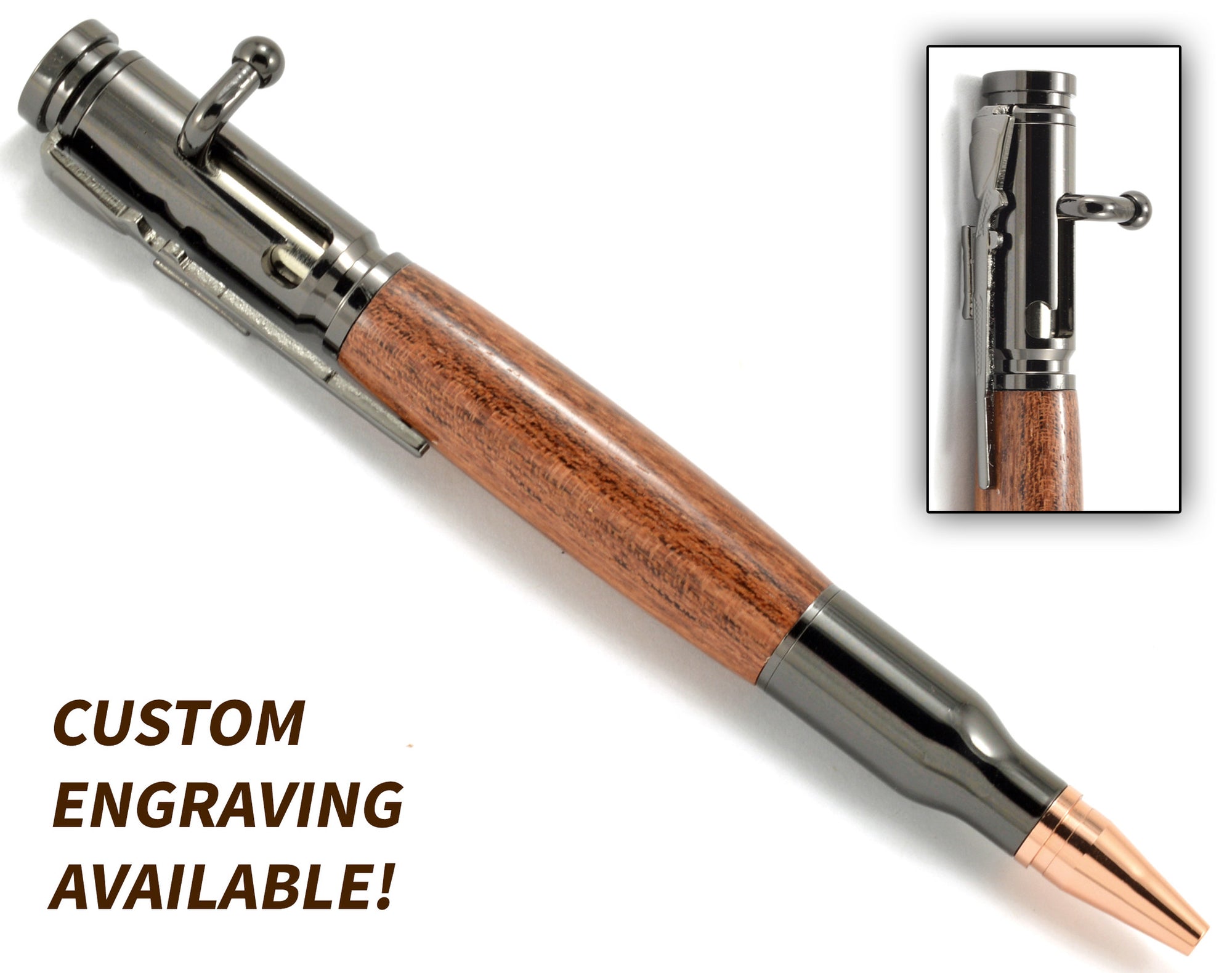 Bolt Action - Cherry Wood Ballpoint Pen