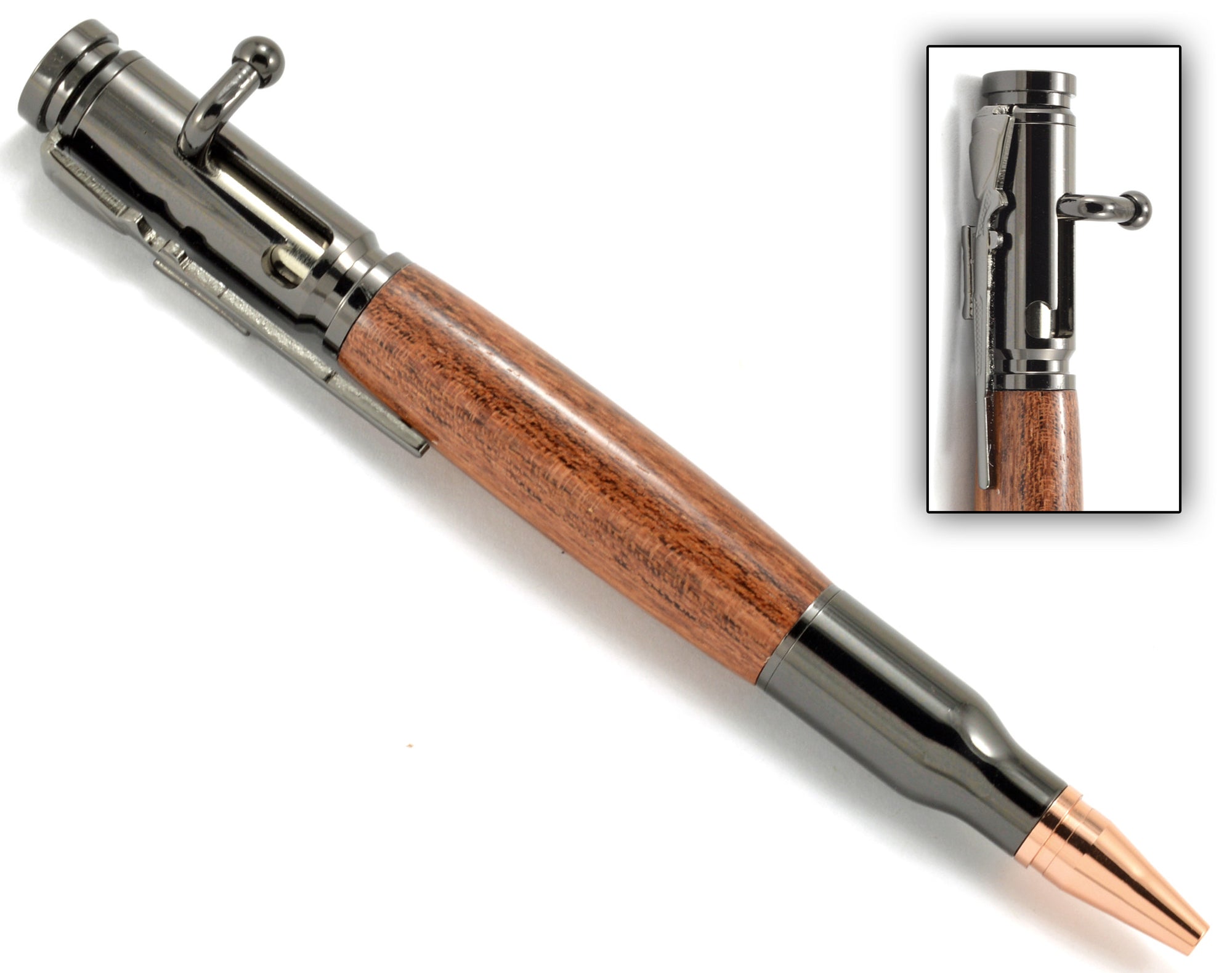 Bolt Action - Cherry Wood Ballpoint Pen