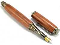 Admin - Hand Turned Cherry Wood Fountain or Rollerball Pen