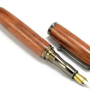 Admin - Hand Turned Cherry Wood Fountain or Rollerball Pen