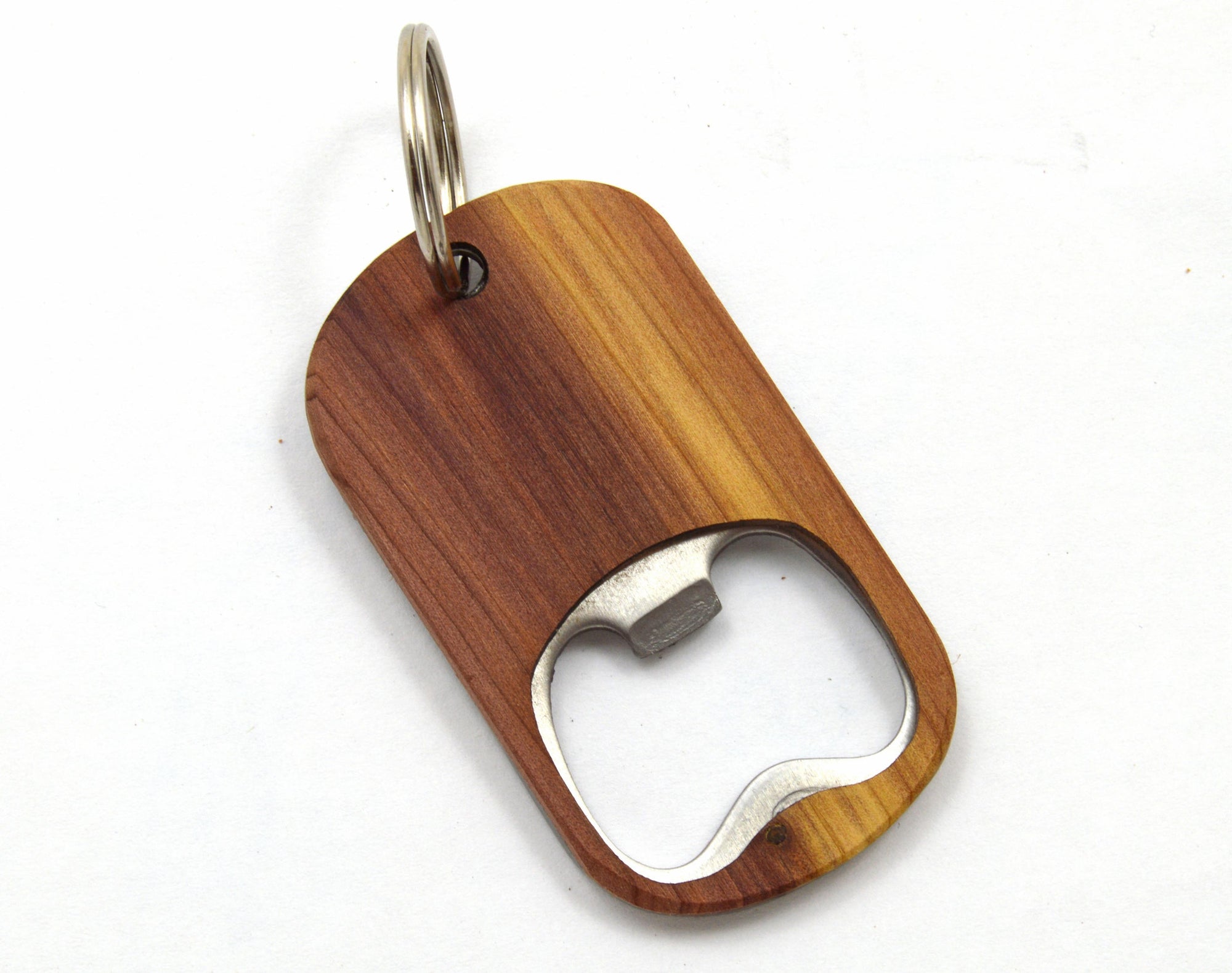 Customizable Wooden Key Chain Bottle Opener