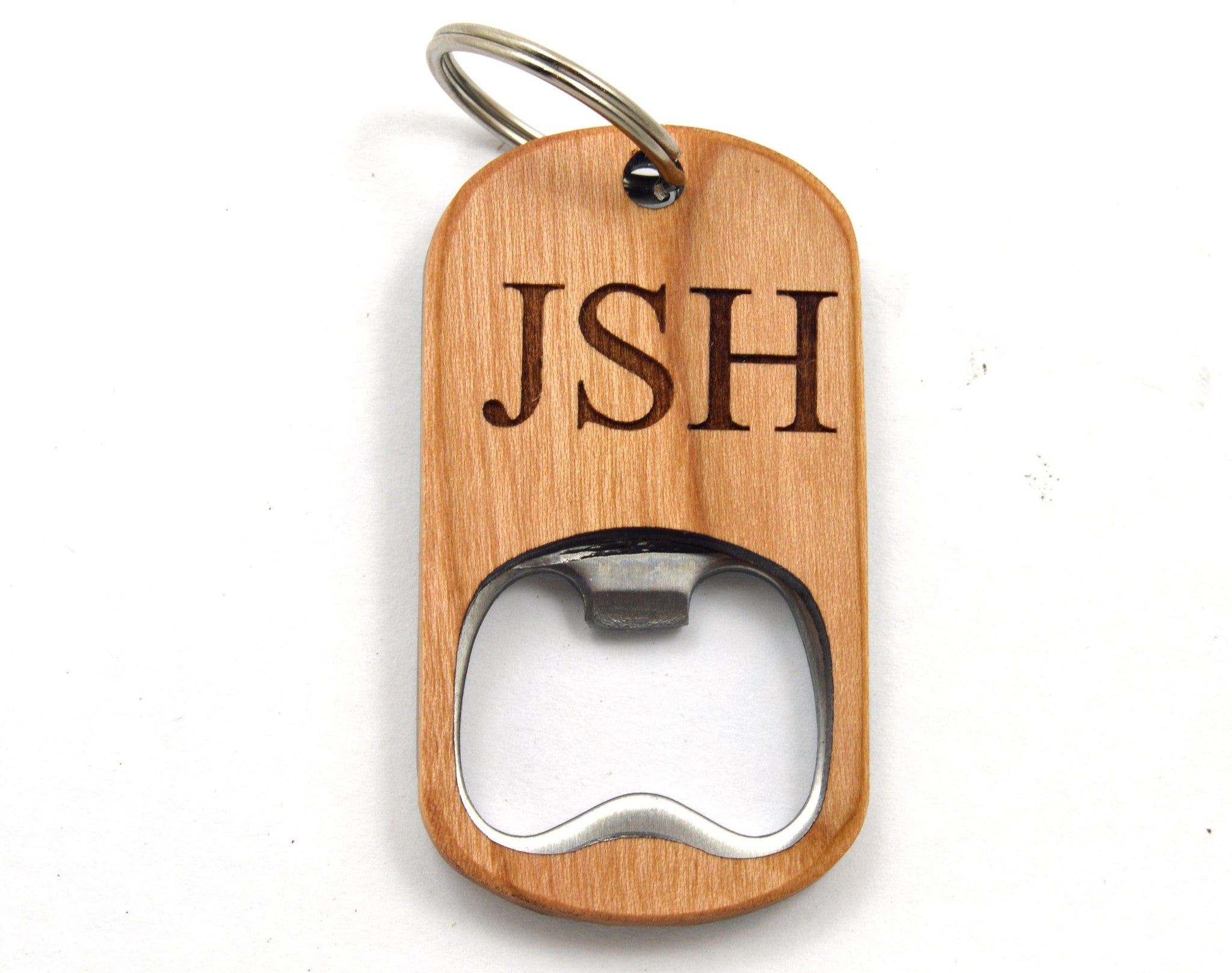 Customizable Wooden Key Chain Bottle Opener1