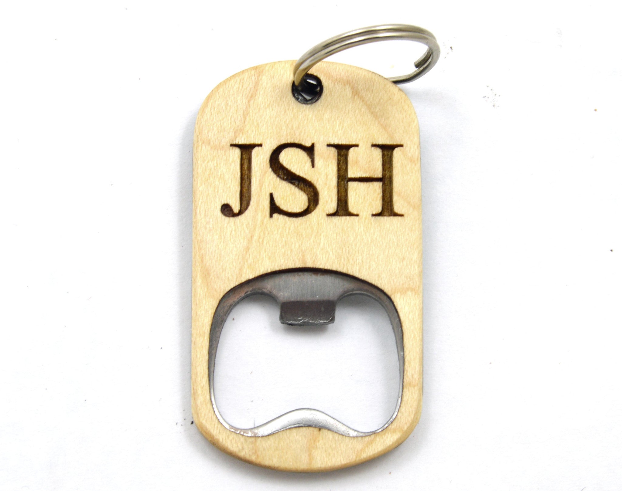 Custom Key Chain Wooden Bottle Opener from The Wood Reserve