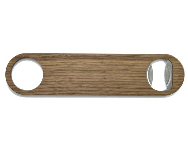 Solid Wood Bottle Opener with Custom Monogram or Engraving