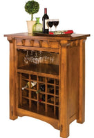 Manitoba - Solid Wood Wine Cabinet with Hidden Drawer