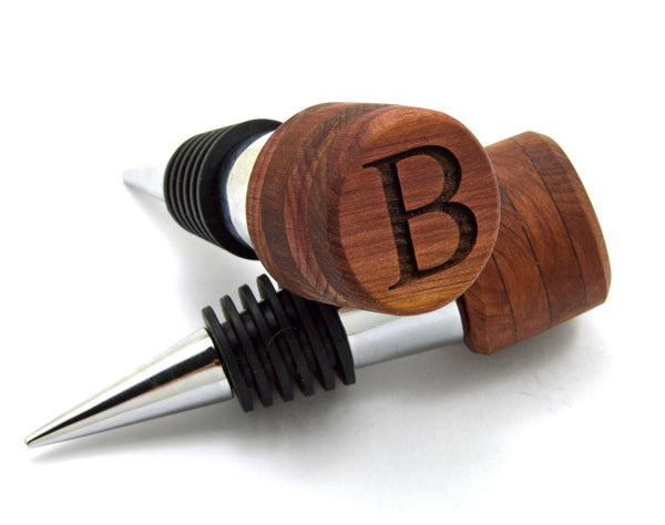 Custom Engraved Cedar Wood Wine Stopper
