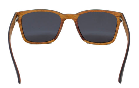 Denali - Ebony Wood & Carbon Fiber Hybrid Sunglasses - Back View