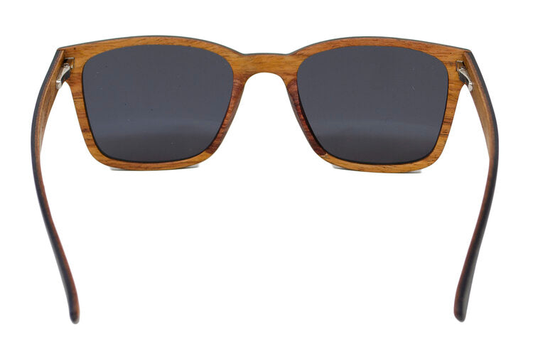 Denali - Ebony Wood & Carbon Fiber Hybrid Sunglasses - Back View