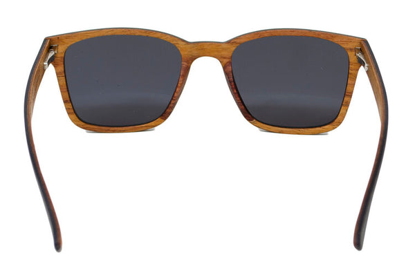 Denali - Ebony Wood & Carbon Fiber Hybrid Sunglasses - Back View