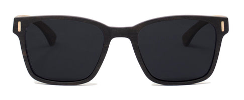 Denali - Ebony Wood & Carbon Fiber Hybrid Sunglasses - Front View
