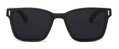 Denali - Ebony Wood & Carbon Fiber Hybrid Sunglasses - Front View