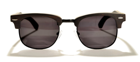 Yacht Master Series / Ebony Wood Sunglasses / Black Polarized Lenses