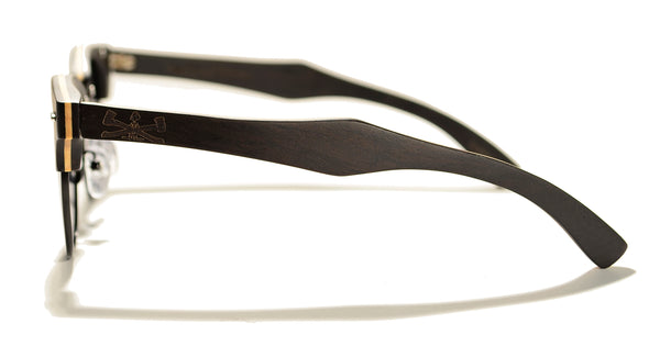 Yacht Master Series / Ebony Wood Sunglasses / Black Polarized Lenses