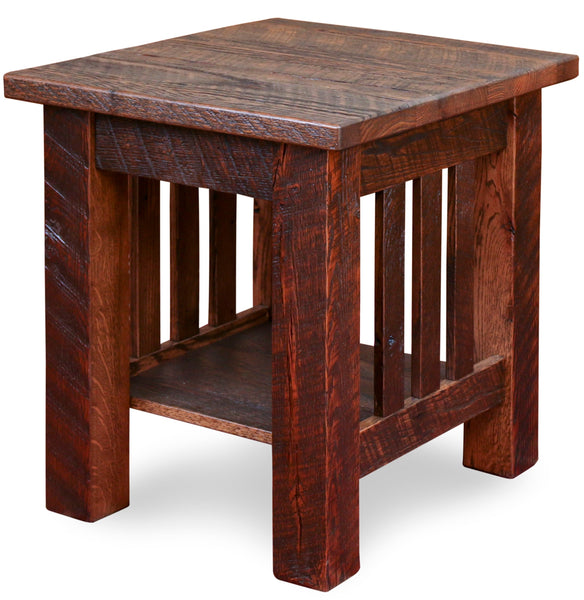 Reclaimed Barnwood End Table