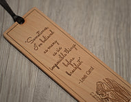 Alice in Wonderland Quote Wood Bookmark