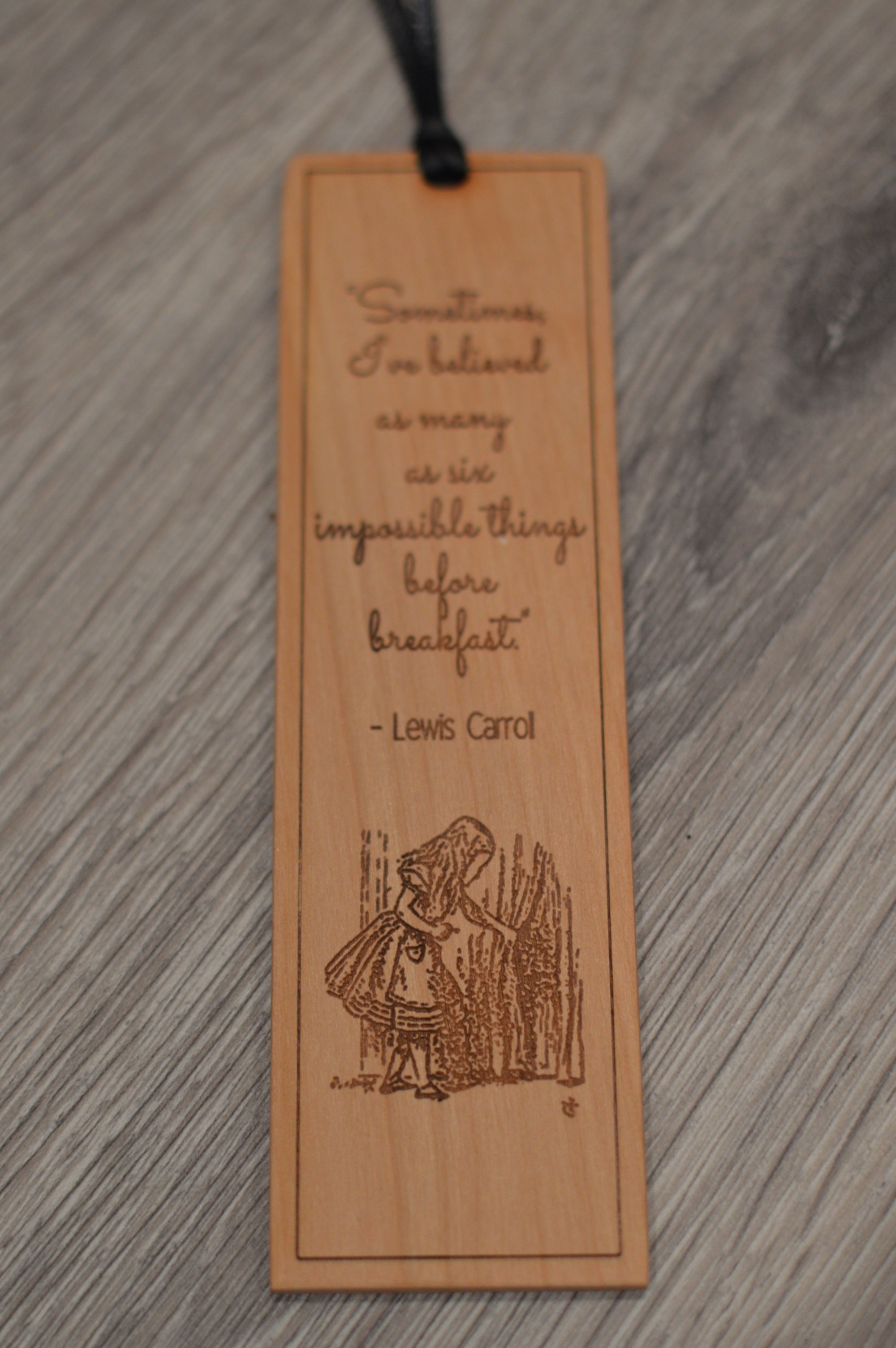 Wood 5th Anniversary Bookmark
