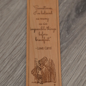 Wood 5th Anniversary Bookmark