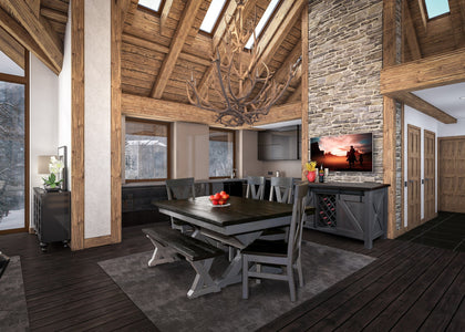 Fairfield - Barnwood Dining Room Furniture Set