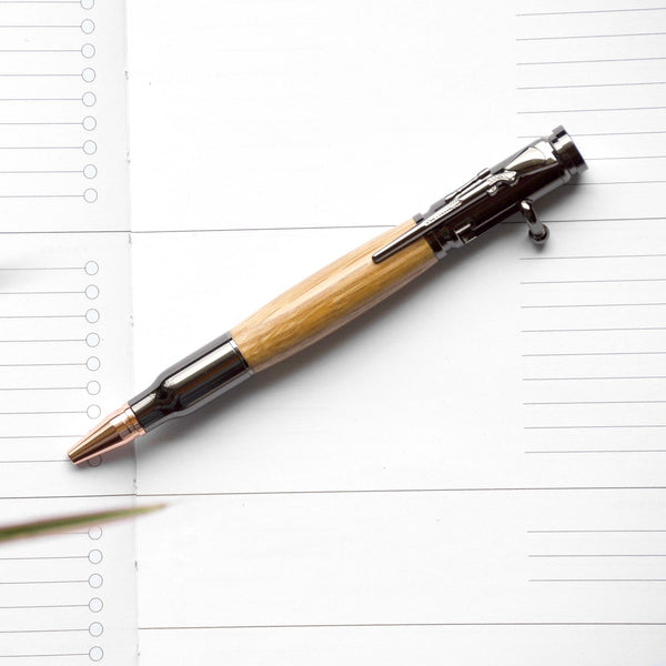 Bolt Action - Whiskey Barrel Wood Pen