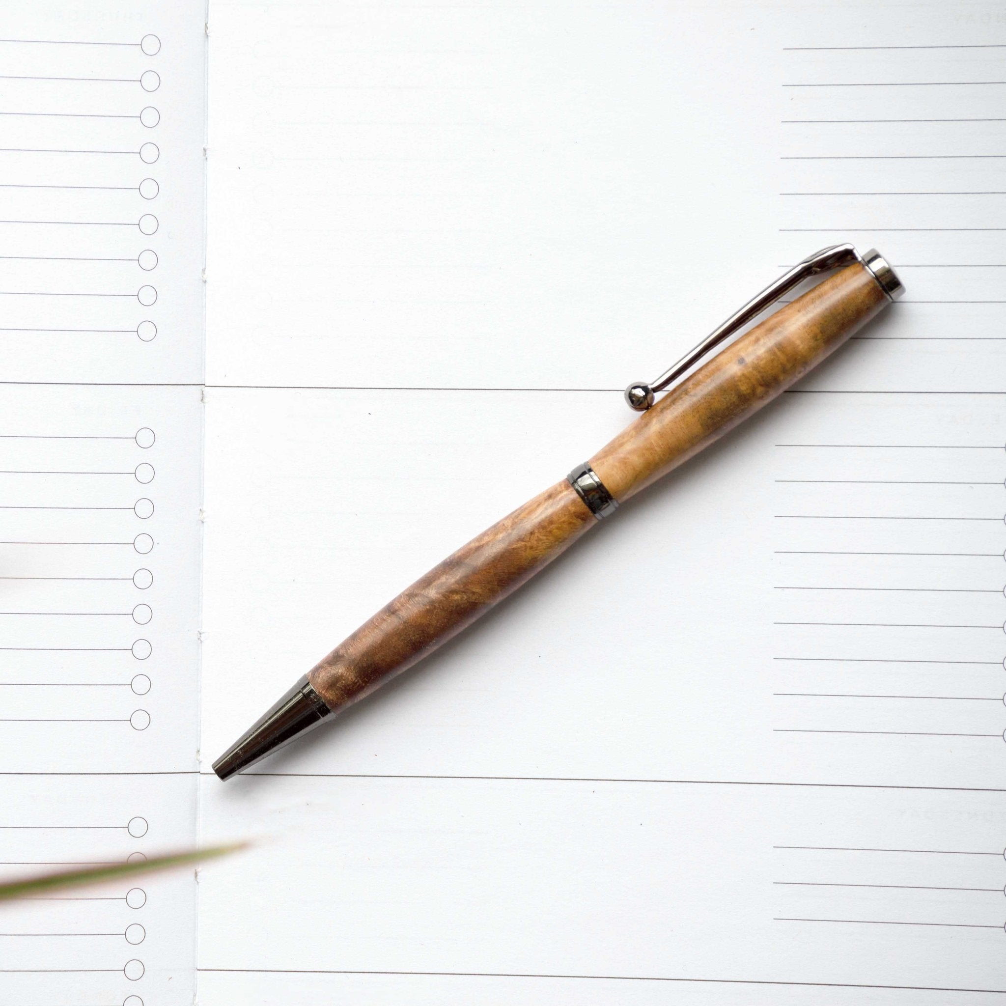 Narrator - Maple Burl Wood Ballpoint Pen - The Wood Reserve