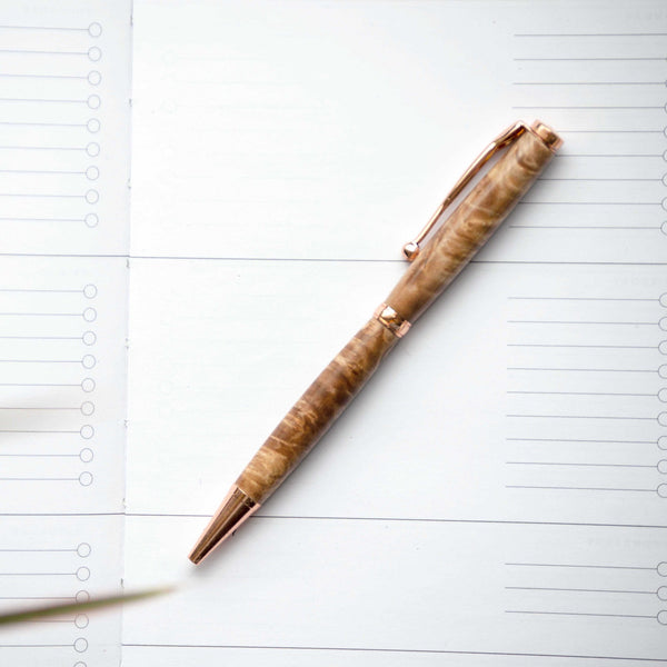 Narrator Pen - Maple Burl Wood