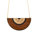 Half Moon Necklace - Lacewood