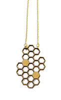 Honeycomb Necklace - Canarywood
