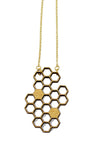 Honeycomb Necklace - Canarywood