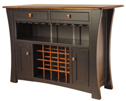 Arts & Crafts Handcrafted Bar Cabinet