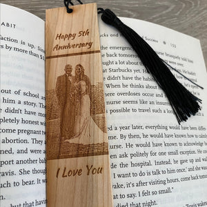 Wooden Photo Engraved Bookmark