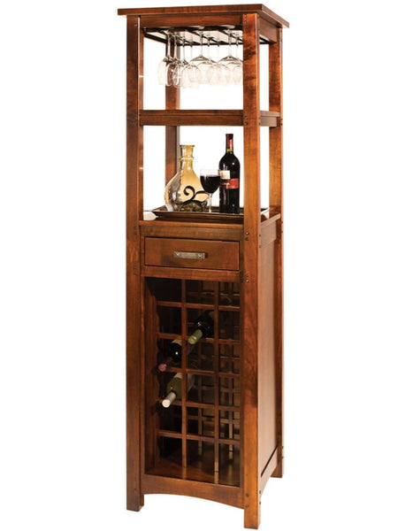 Brunswick - Amish Solid Wood Wine Tower