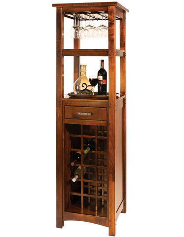 Brunswick - Amish Solid Wood Wine Tower