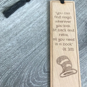 Dr. Suess - Wooden Bookmark